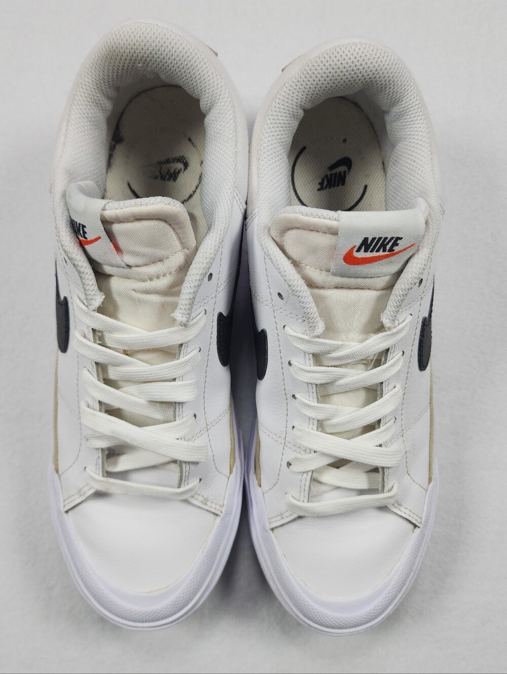 Nike Court Legacy Lift Platform Sneakers White Black Women's Size 9 - Picture 3 of 11